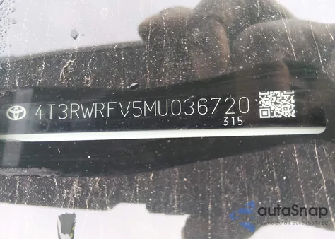 2021 Toyota Rav4 Hybrid Xle z USA, uszkodzony, nr VIN 4T3RWRFV5MU036720